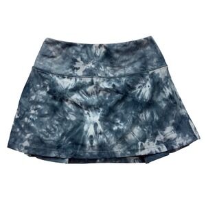 Soothfeel Skort Women S Blue Tie Dye Pleated Athletic Tennis Golf Skirt Pocket